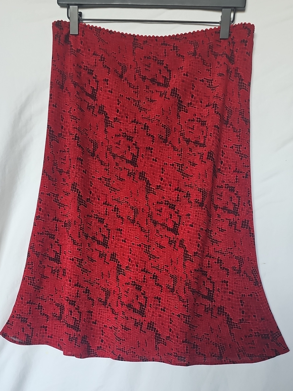 New York& Company Red  Snake Skirt
